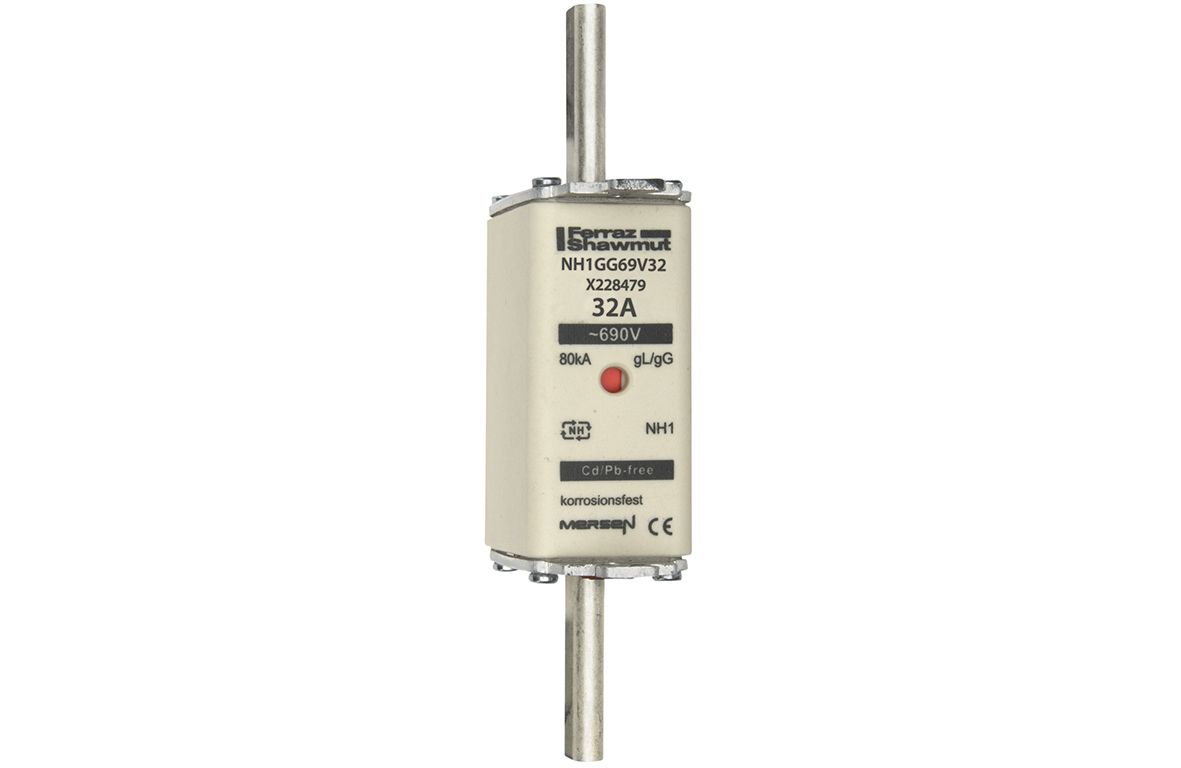 X228479 - NH fuse-link gG, 690VAC, size 1, 32A double indicator/live tags
